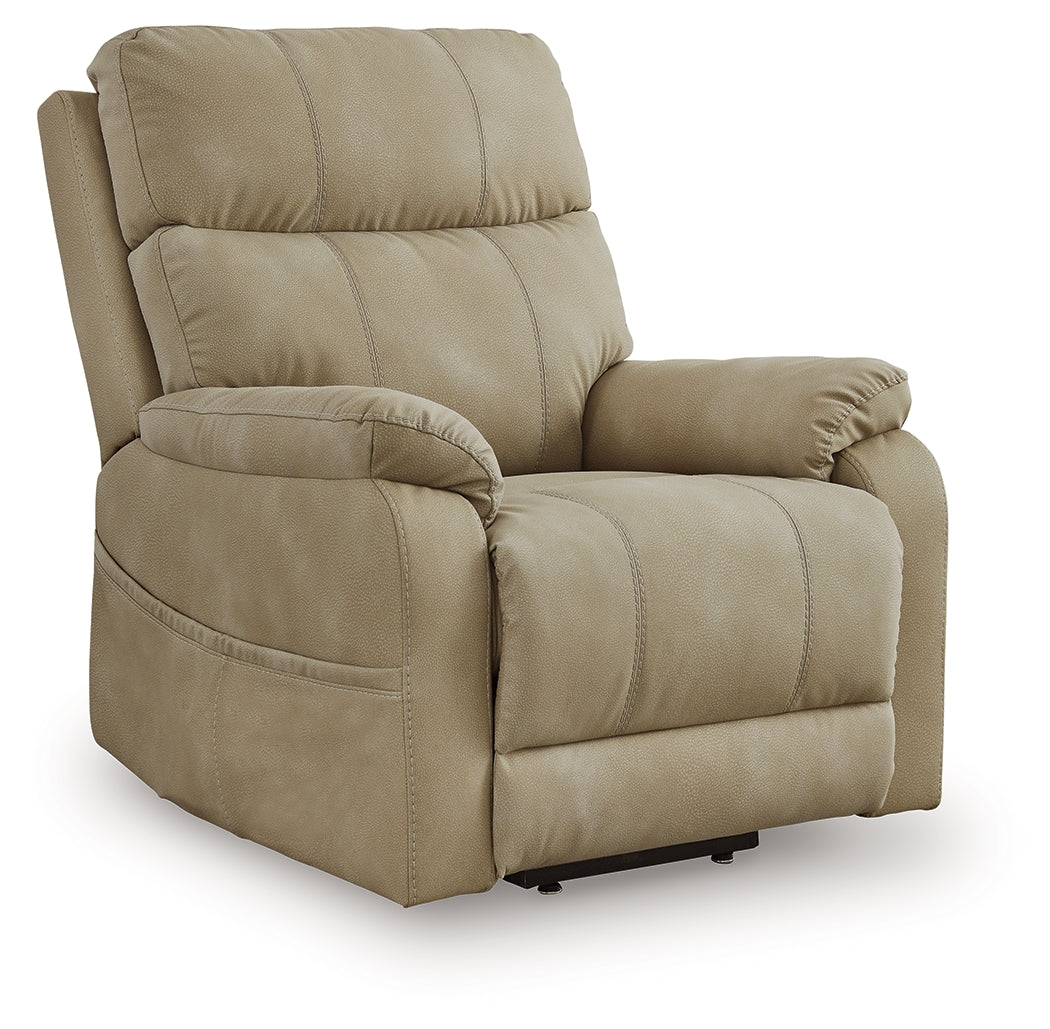 Best Furniture Outlet - Ashley Furniture - Next-Gen Durapella Living Room - Power Lift Recliner / Slate - 4070812