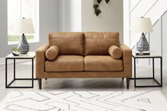 Best Furniture Outlet - Ashley Furniture - Telora Living Room - Loveseat / Caramel - 4100235