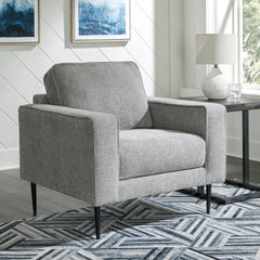 Best Furniture Outlet - Ashley Furniture - Hazela Living Room - Chair / Charcoal - 4110220