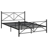 Best Furniture Outlet - Coaster - Hart Metal Queen Open Frame Bed Matte Black - 422755Q