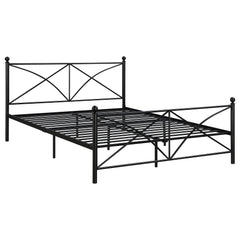 Best Furniture Outlet - Coaster - Hart Metal Queen Open Frame Bed Matte Black - 422755Q
