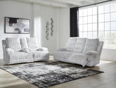 Best Furniture Outlet - Ashley Furniture - Rhines Falls Power Reclining Sofa and Loveseat - Power Reclining Sofa and Loveseat - PC42804U1