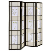 Best Furniture Outlet - Coaster - Catabella 4-Panel Room Divider Folding Shoji Screen Floral - 4407