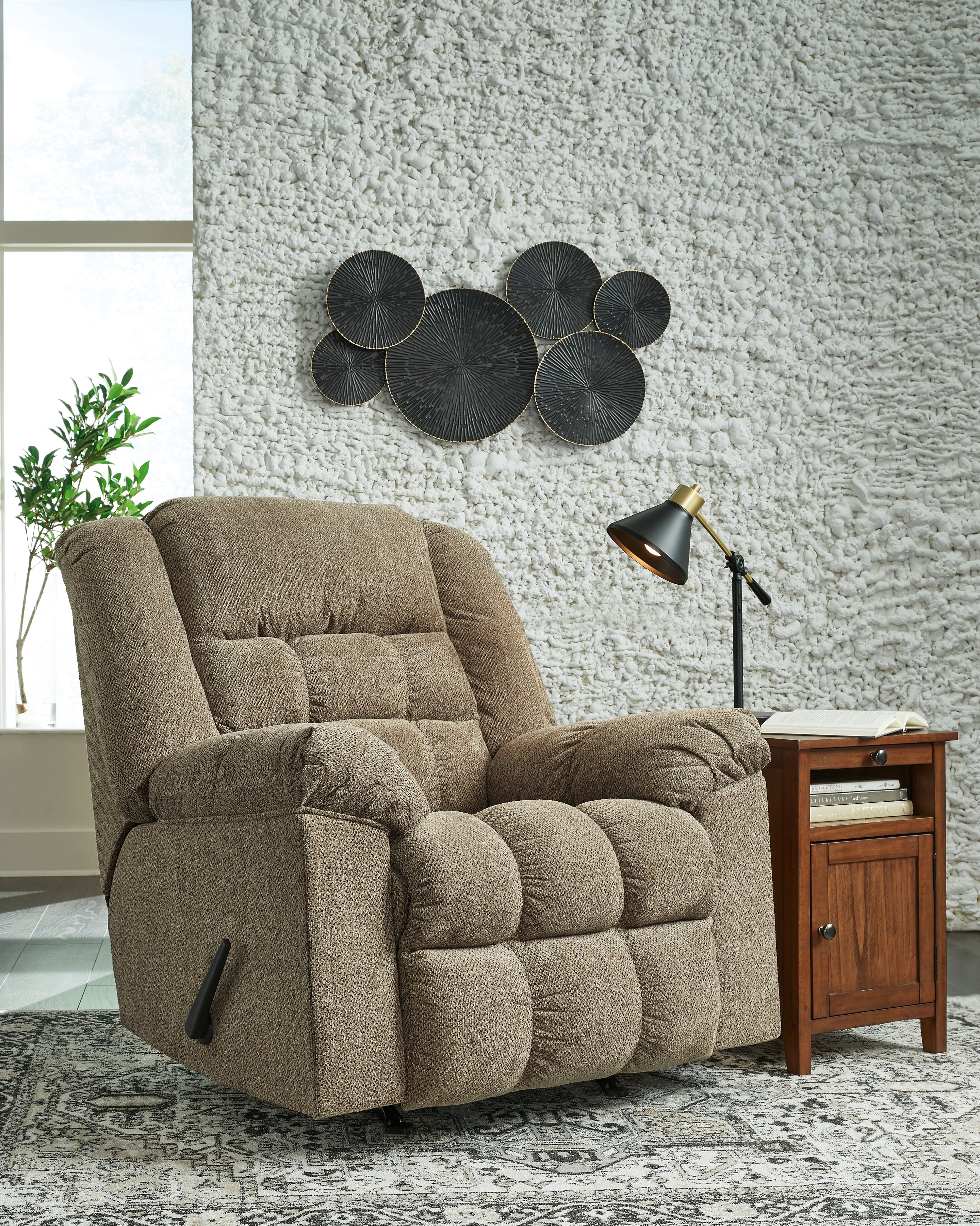 Best Furniture Outlet - Ashley Furniture - Kegler Living Room - Rocker Recliner / Briar - 4450525