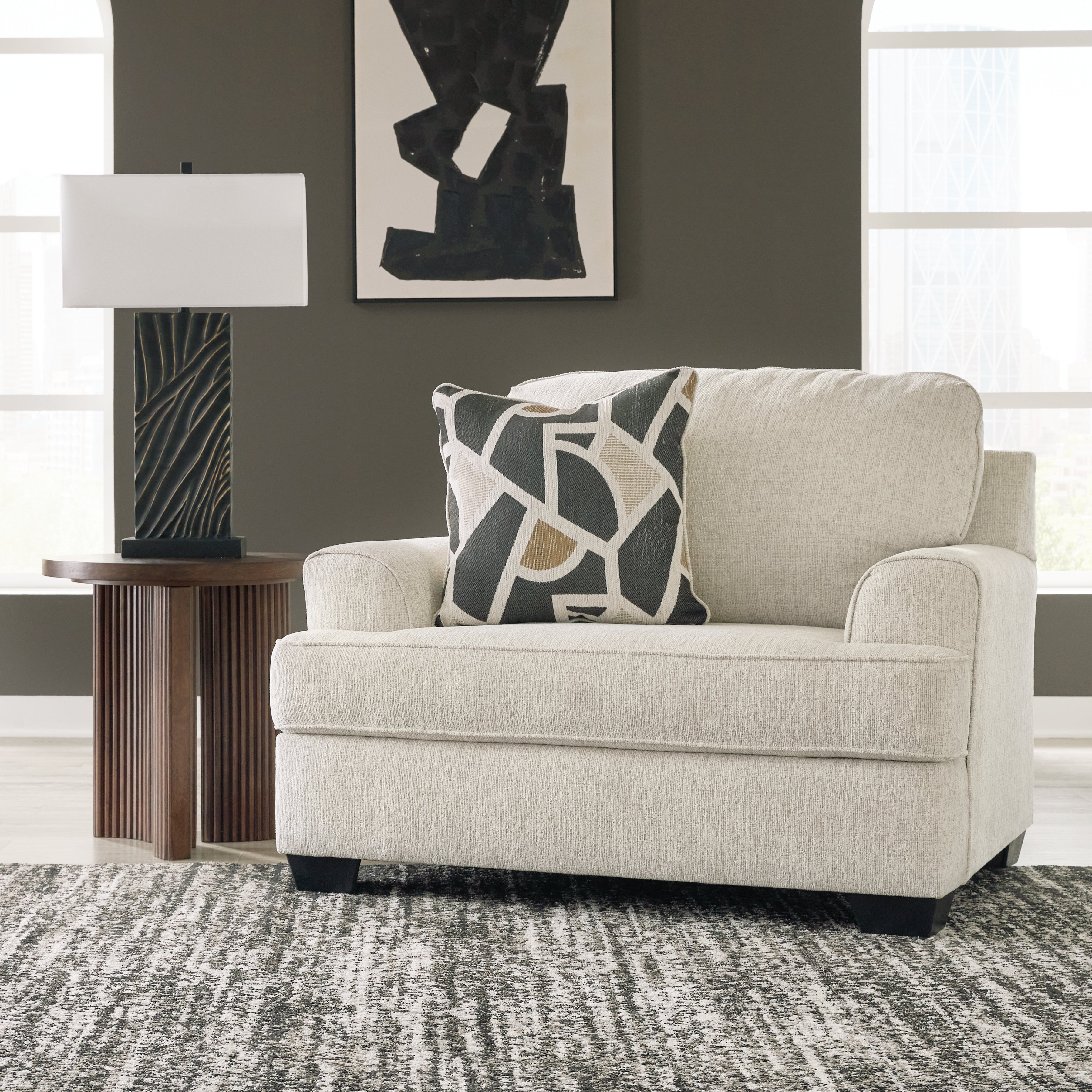 Best Furniture Outlet - Ashley Furniture - Heartcort Living Room - Chair and a Half / Quartz - 4460423