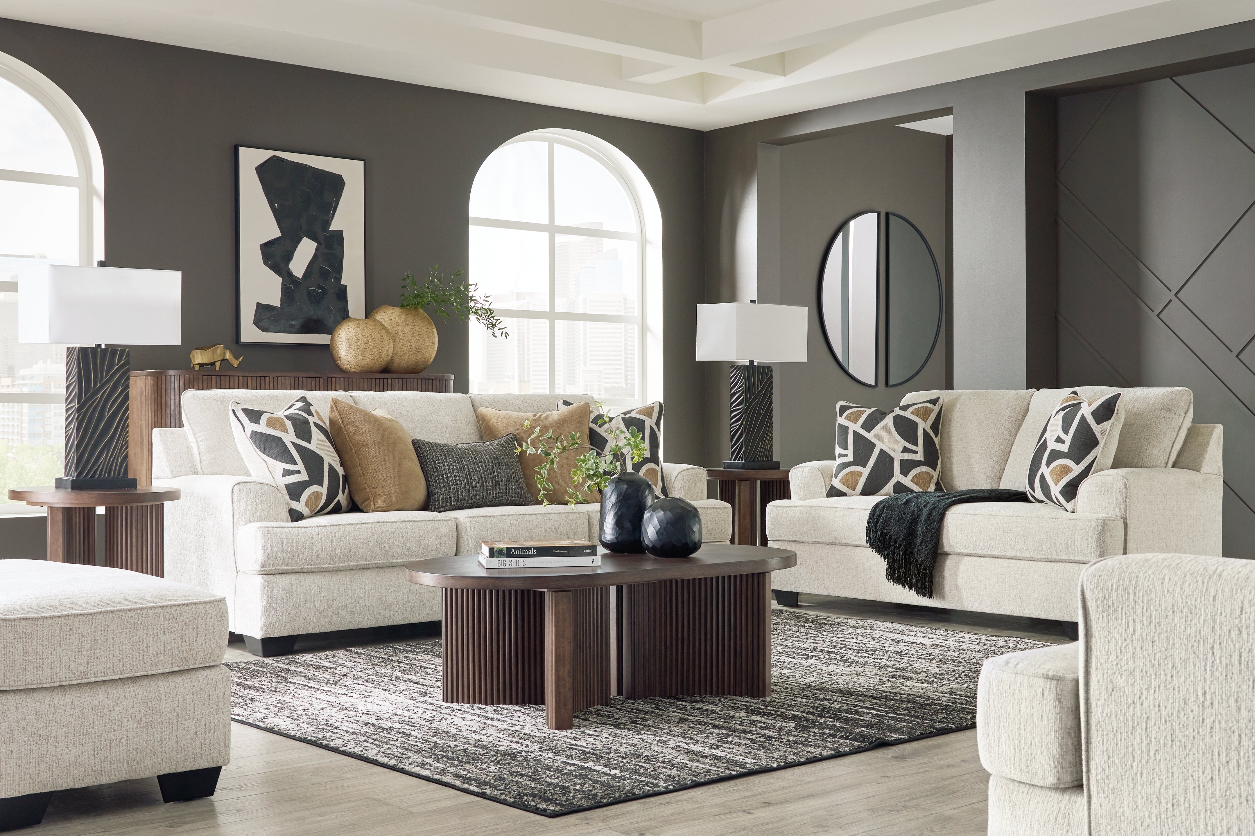 Best Furniture Outlet - Ashley Furniture - Heartcort Sofa, Loveseat, Oversized Chair and Ottoman - Sofa, Loveseat, Oversized Chair and Ottoman - 44604U3