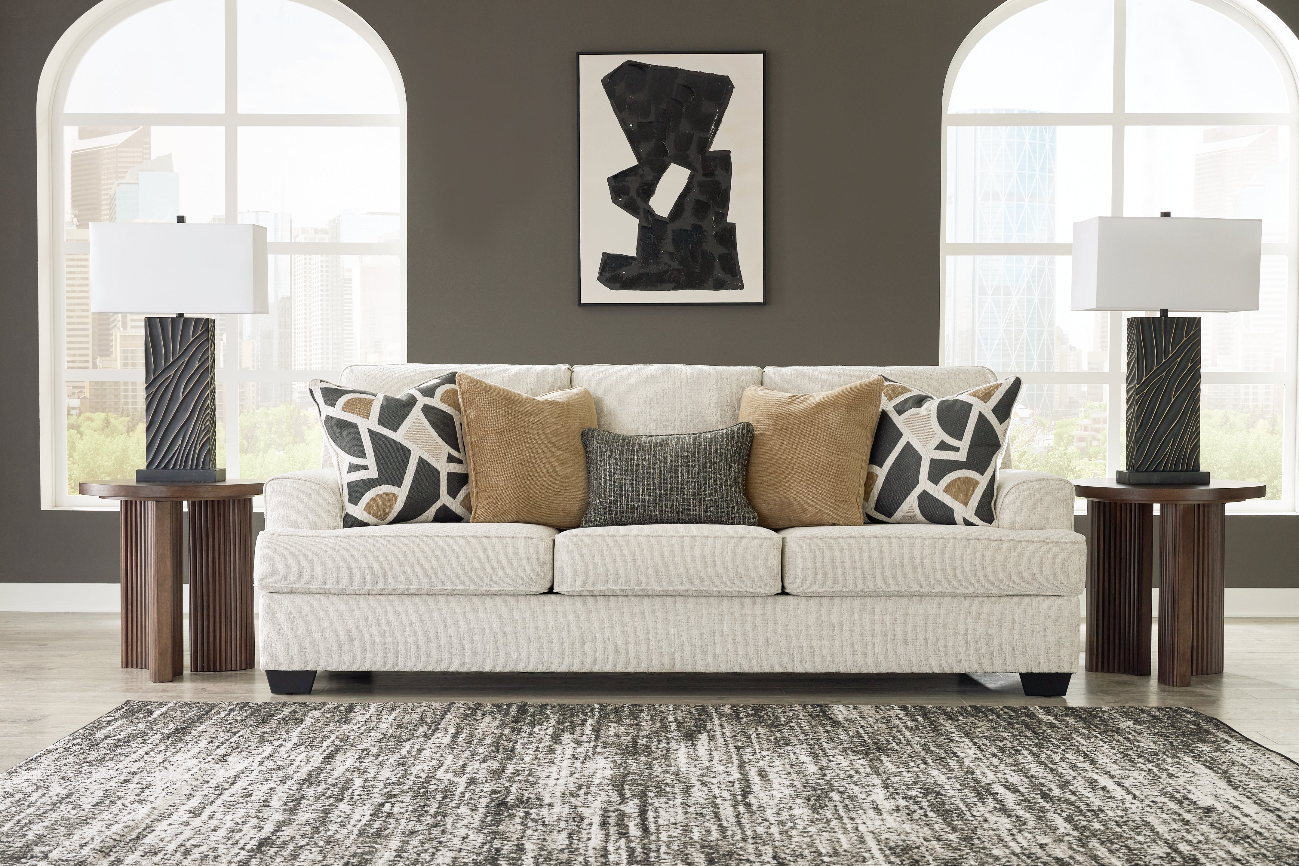Best Furniture Outlet - Ashley Furniture - Heartcort Living Room - Sofa / Quartz - 4460438