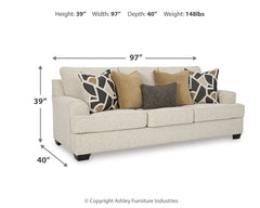 Heartcort Sofa, Loveseat, Oversized Chair and Ottoman
