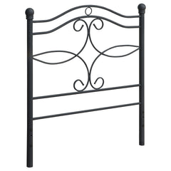 Best Furniture Outlet - Coaster - Callie Metal Twin Open Frame Headboard Matte Black - 450102T