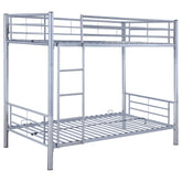 Best Furniture Outlet - Coaster - Hayward Metal Twin Over Twin Bunk Bed Silver - 460072