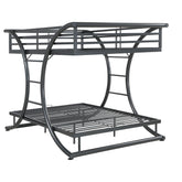 Best Furniture Outlet - Coaster - Stephan Metal Full Over Full Bunk Bed Gunmetal - 460078