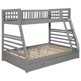 Best Furniture Outlet - Coaster - Ashton 2-drawer Wood Twin Over Full Bunk Bed Grey - 460182