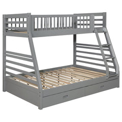 Best Furniture Outlet - Coaster - Ashton 2-drawer Wood Twin Over Full Bunk Bed Grey - 460182