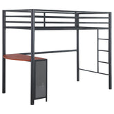 Best Furniture Outlet - Coaster - Fisher Twin Workstation Loft Bed Gunmetal - 460229