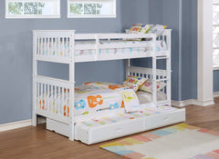 Chapman Wood Twin Over Twin Bunk Bed White