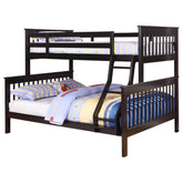Best Furniture Outlet - Coaster - Chapman Wood Twin Over Full Bunk Bed Black - 460259