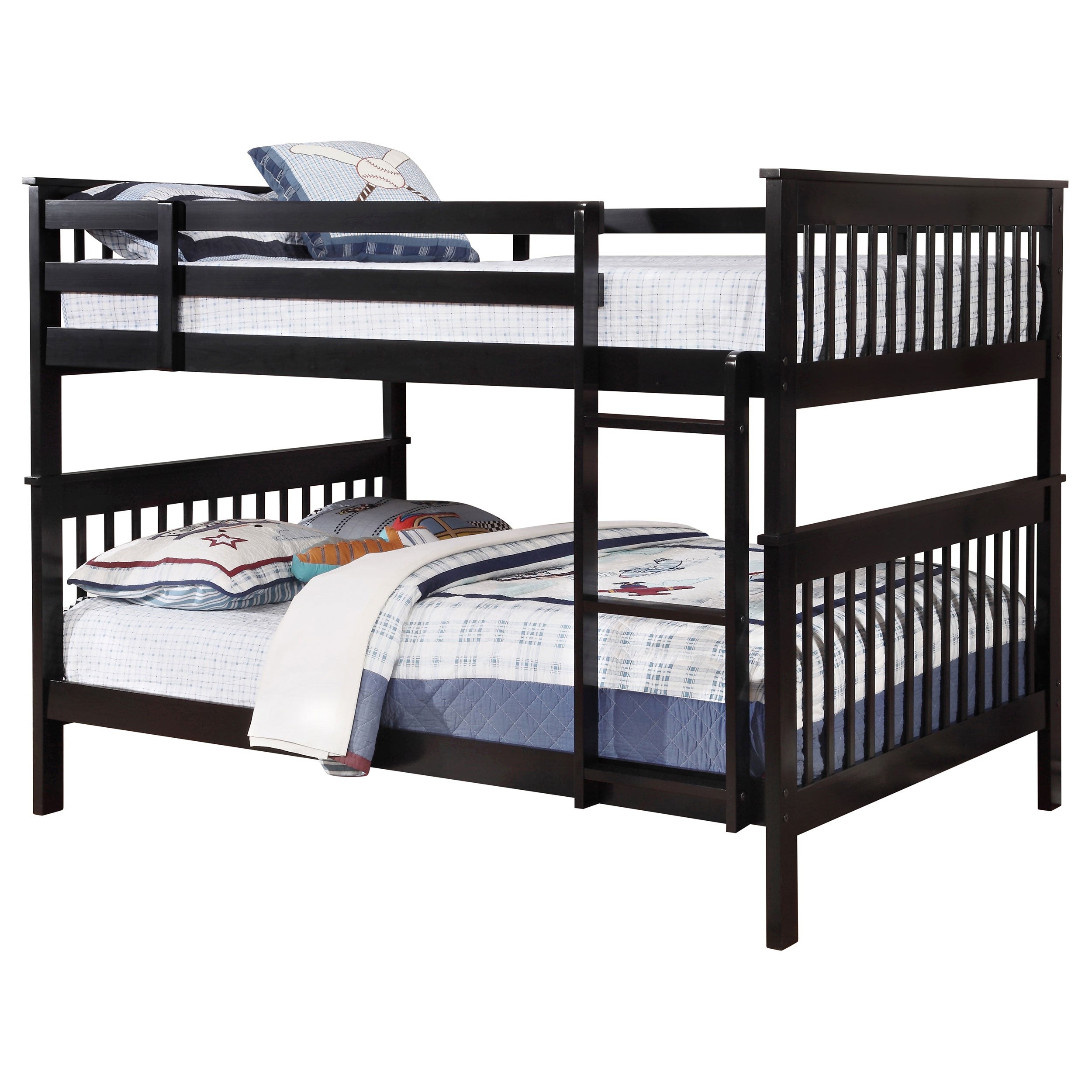 Best Furniture Outlet - Coaster - Chapman Wood Full Over Full Bunk Bed Black - 460359