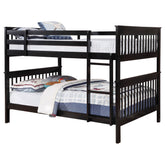 Best Furniture Outlet - Coaster - Chapman Wood Full Over Full Bunk Bed Black - 460359