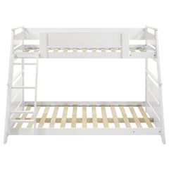 Holden Wood Veneer Twin Over Full Bunk Bed White