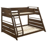 Best Furniture Outlet - Coaster - Holden Wood Veneer Twin Over Full Bunk Bed Walnut - 460593