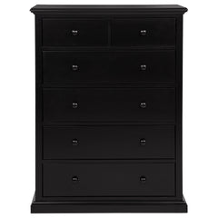 Sumerlin 6-drawer Bedroom Chest of Drawers Black