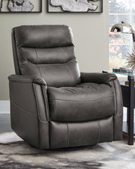 Best Furniture Outlet - Ashley Furniture - Riptyme Living Room - Swivel Glider Recliner / Quarry - 4640261