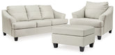 Best Furniture Outlet - Ashley Furniture - Genoa Queen Sofa Sleeper, Oversized Chair and Ottoman - Queen Sofa Sleeper, Oversized Chair and Ottoman - 47704U8