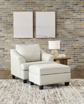 Best Furniture Outlet - Ashley Furniture - Genoa Oversized Chair and Ottoman - Oversized Chair and Ottoman - 47704U3