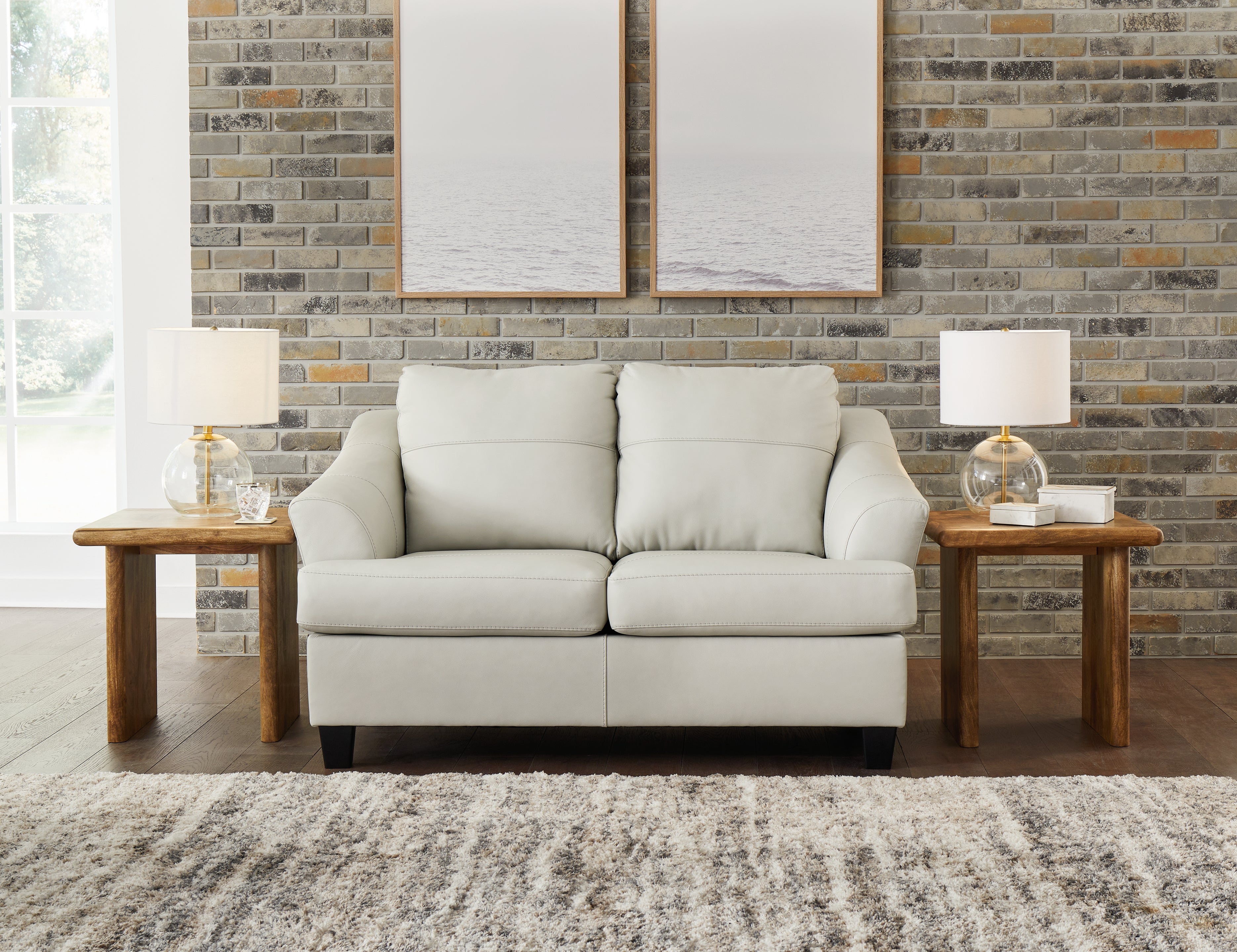 Best Furniture Outlet - Ashley Furniture - Genoa Living Room - Loveseat / Coconut - 4770435