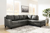 Best Furniture Outlet - Ashley Furniture - Valderno Sectional - LAF 2-Piece Sectional with Chaise / Fog - 47804S1