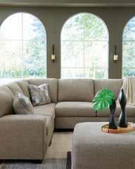 Newellen 3-Piece Sectional and Oversized Ottoman