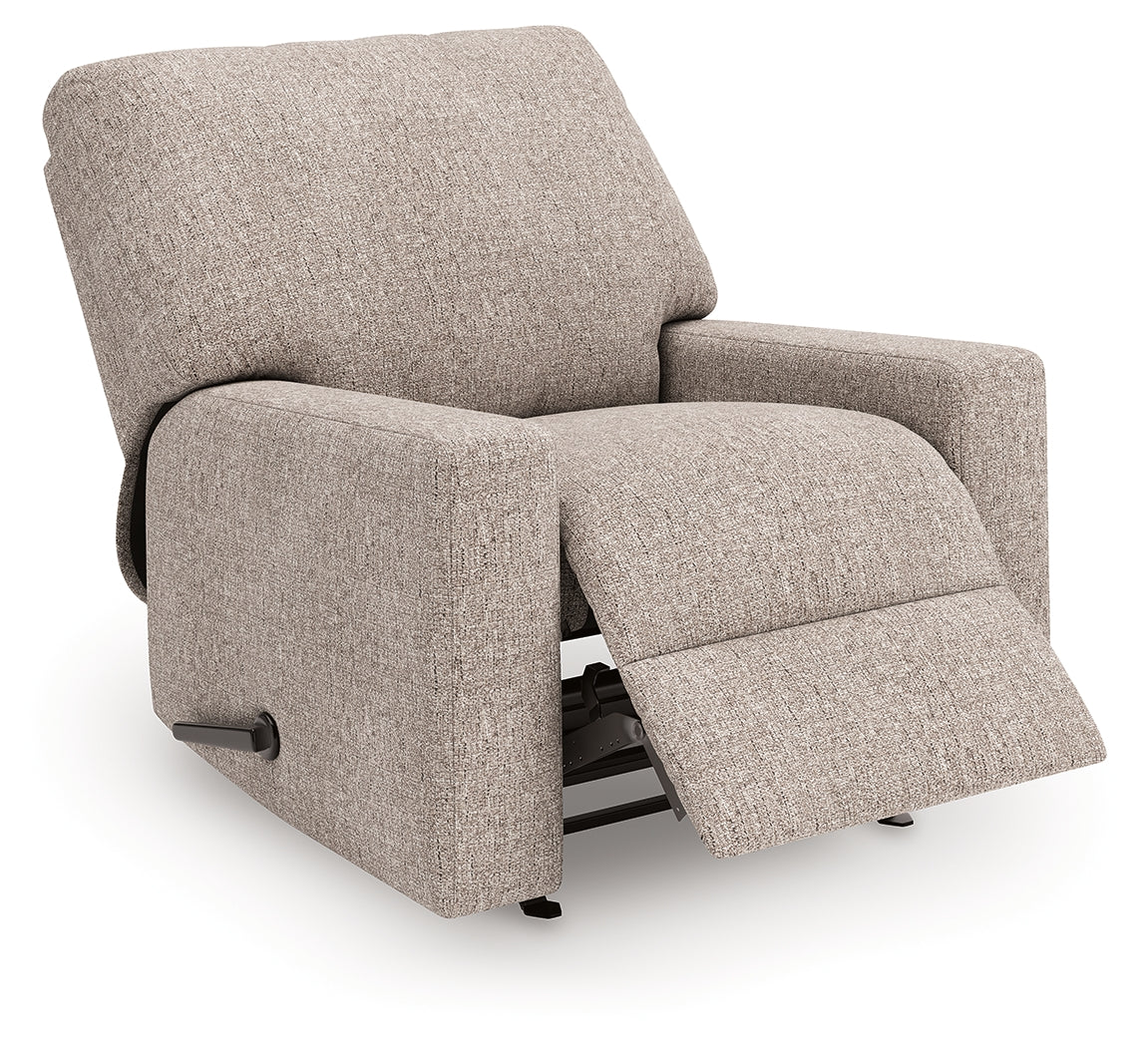 Best Furniture Outlet - Ashley Furniture - Newellen Living Room - Rocker Recliner / Hemp - 4840425