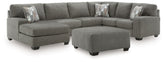 Clarington 3-Piece Sectional and Oversized Ottoman