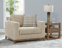 Best Furniture Outlet - Ashley Furniture - Parklynn Living Room - Chair and a Half / Desert - 4890223