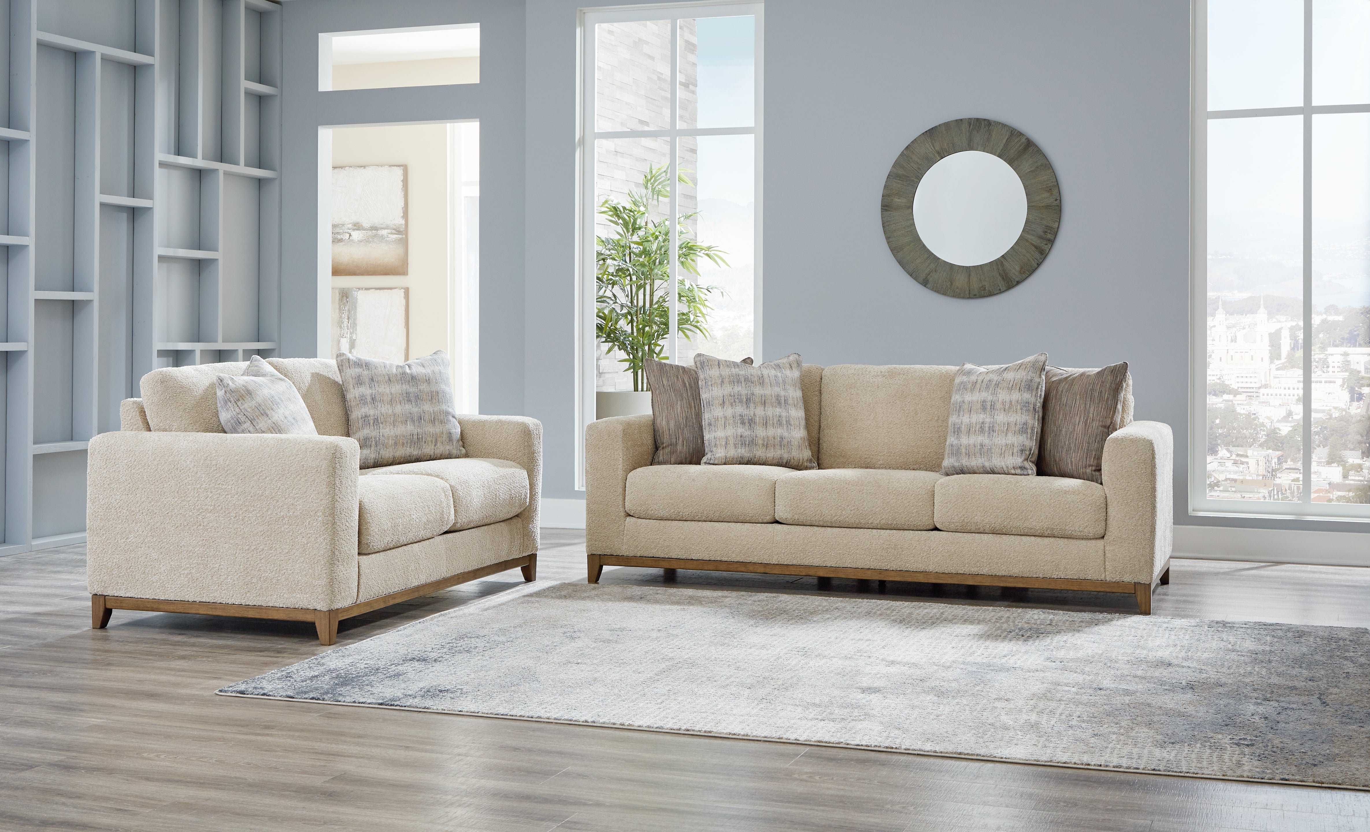 Best Furniture Outlet - Ashley Furniture - Parklynn Sofa and Loveseat - Sofa and Loveseat - 48902U1