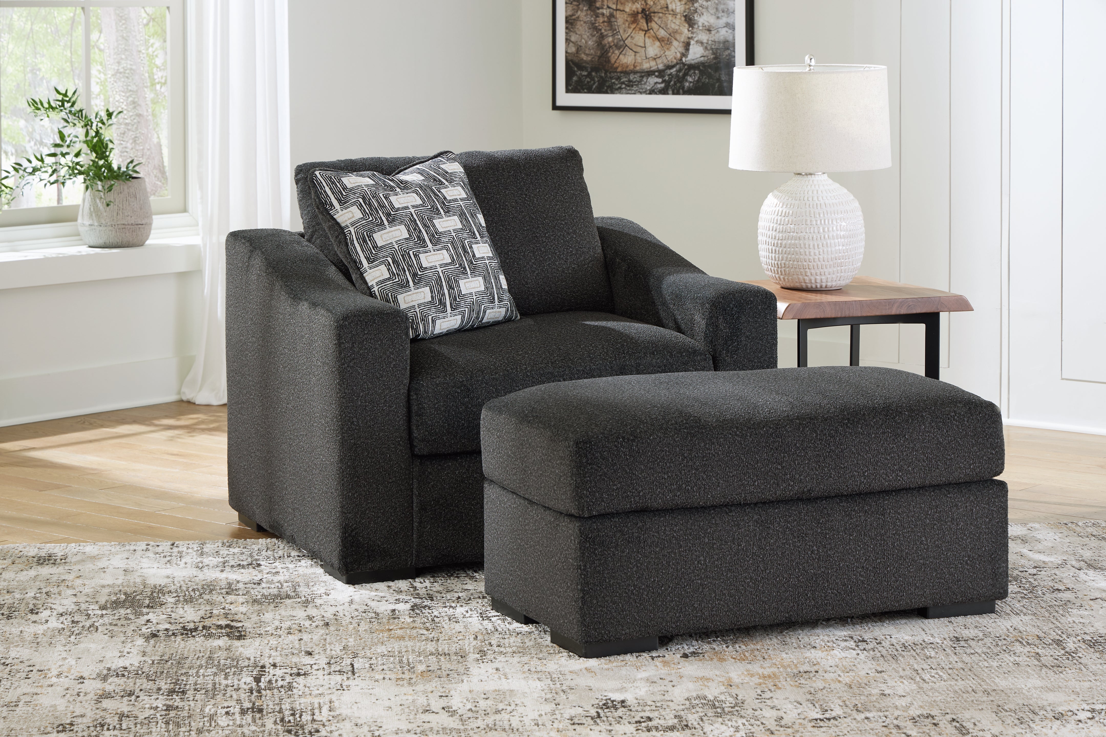 Best Furniture Outlet - Ashley Furniture - Wryenlynn Oversized Chair and Ottoman - Oversized Chair and Ottoman - 49405U2