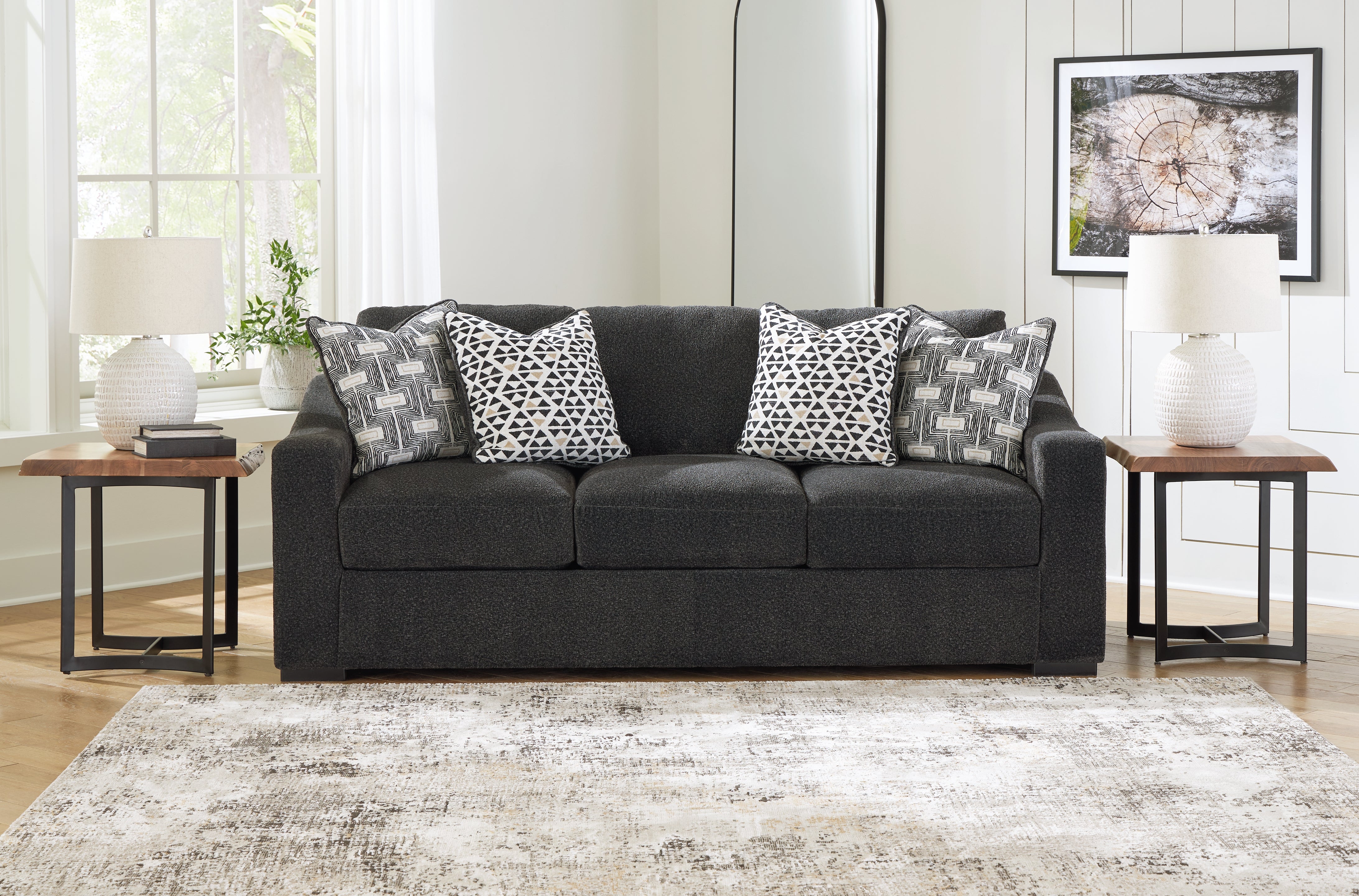 Best Furniture Outlet - Ashley Furniture - Wryenlynn Living Room - Sofa / Onyx - 4940538