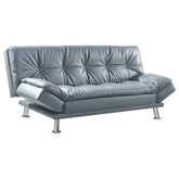 Best Furniture Outlet - Coaster - Dilleston Upholstered Tufted Convertible Sofa Bed Grey - 500096