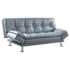 Best Furniture Outlet - Coaster - Dilleston Upholstered Tufted Convertible Sofa Bed Grey - 500096