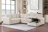 Best Furniture Outlet - Coaster - Devonshire Sleeper Sectional Sofa Storage Chaise Camel - 501205
