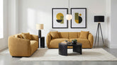 Best Furniture Outlet - Coaster - Aleisha 2-piece Fabric Upholstered Sofa Set Mustard Yellow - 503061-S2
