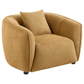 Best Furniture Outlet - Coaster - Aleisha Fabric Upholstered Accent Chair Mustard Yellow - 503063