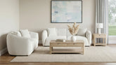 Best Furniture Outlet - Coaster - Aleisha 2-piece Fabroc Upholstered Sofa Set Sand - 503064-S2
