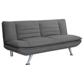 Best Furniture Outlet - Coaster - Julian Upholstered Tufted Convertible Sofa Bed Grey - 503966