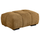 Best Furniture Outlet - Coaster - Camacho Rectangular Upholstered Tufted Ottoman Amber - 503984