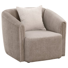 Best Furniture Outlet - Coaster - Townsend Chenille Upholstered Rolled Arm Chair Latte - 504756