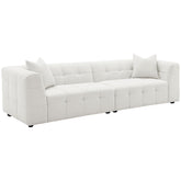 Best Furniture Outlet - Coaster - Everly Boucle Upholstered Extra Long Sofa Off White - 504850