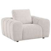 Best Furniture Outlet - Coaster - Burnett Chenille Upholstered Accent Chair Ivory - 504957