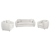 Best Furniture Outlet - Coaster - Isabella 3-piece Fabric Upholstered Sofa Set Sand - 504971-S3