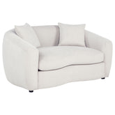Best Furniture Outlet - Coaster - Isabella Fabric Upholstered Loveseat Sand - 504972